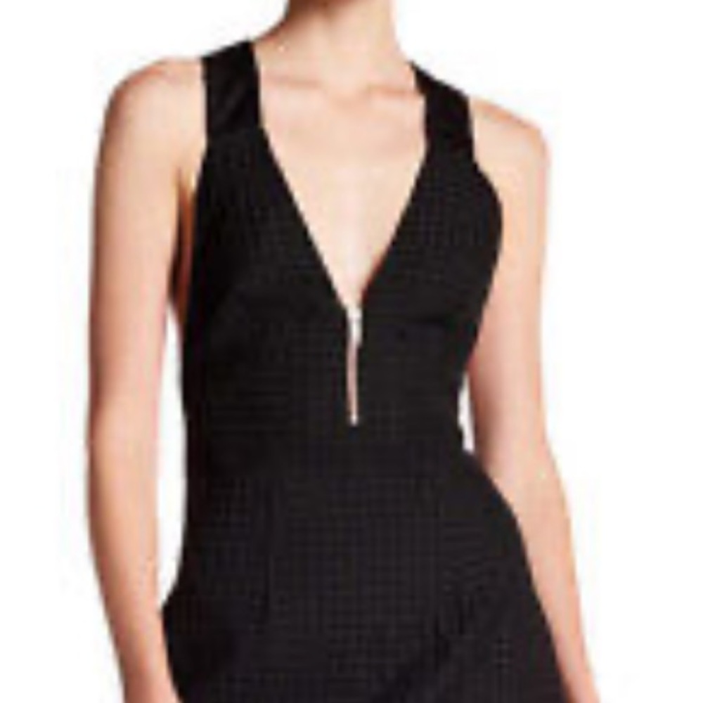 Keepsake The Label Chicago Textured Black Mini Dress NWT